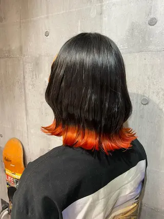 ミディアム カラー 艶髪サラサラカラー 🌈前原健吾のヘアスタイル