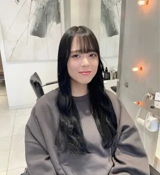 ロング カラー ヘアアレンジ 艶髪/レイヤーカット 🐣misakiのヘアスタイル