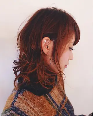 ミディアム セミロング カラー camillahair所属・ITO YUKIのヘアスタイル