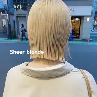 ショート カラー レイヤー/ベージュ カラー/ハシモトのヘアスタイル