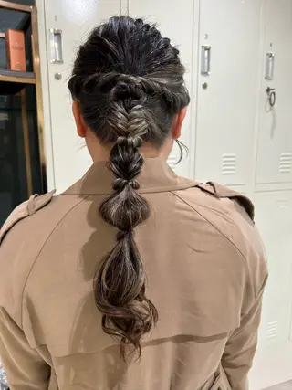 ロング ヘアアレンジ 横浜カラー/パーマ/ SAKI💫のヘアスタイル