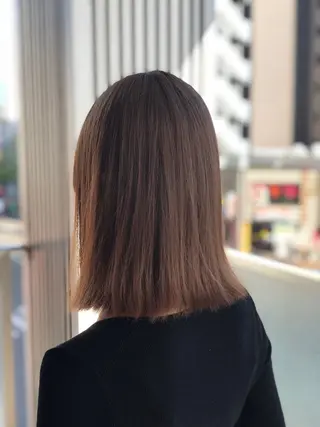 ミディアム カラー 永井大樹✨ 透明感カラー✨のヘアスタイル