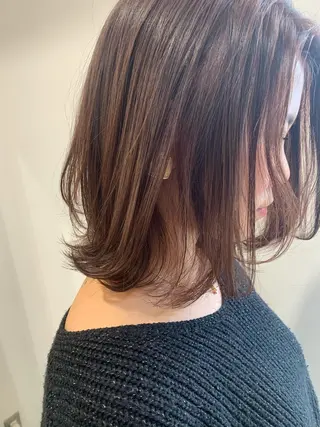 ミディアム カラー misch by urban所属・名駅🦢大人艶カラー 🪽カミヤアカネのヘアスタイル