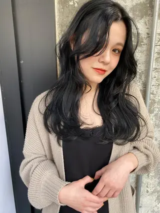 ロング カラー Pia hair Design Yakuin所属・Pia ツボイ ケイタのヘアスタイル