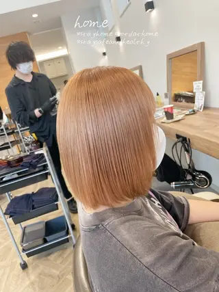 ミディアム カラー no4ナチュラル戸祭所属・山越 美裕樹のヘアスタイル