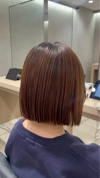 ミディアム カラー 🍒カラー/縮毛🍒 こばるのヘアスタイル