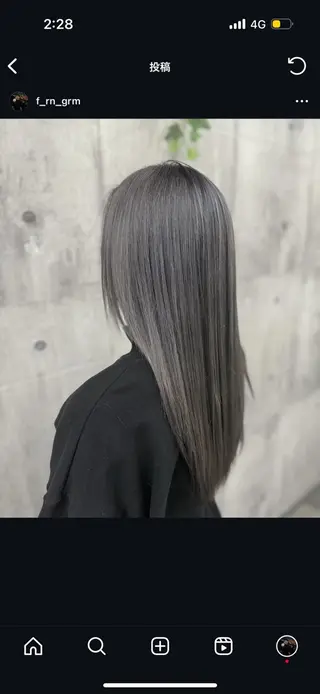 ロング カラー r i n k aのヘアスタイル