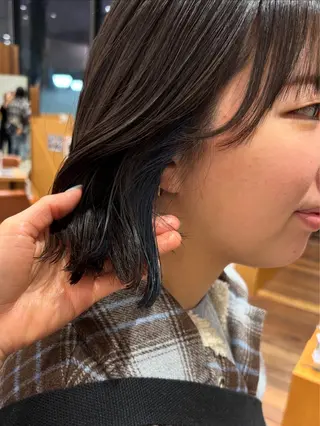 セミロング カラー ヘアアレンジ 加藤 愛実のヘアスタイル