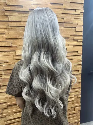 ロング ハイトーン&エクステ 横浜/RIEのヘアスタイル