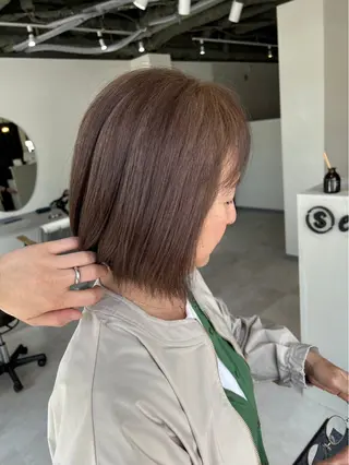 ミディアム カラー 脱白髪染め❕白髪 ぼかし特化🌟ヨコタのヘアスタイル