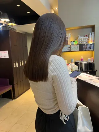 ロング カラー 田中 月菜のヘアスタイル