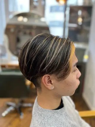 ショート メンズ 髪質改善/縮毛矯正/ 超高濃度水素ケアのヘアスタイル