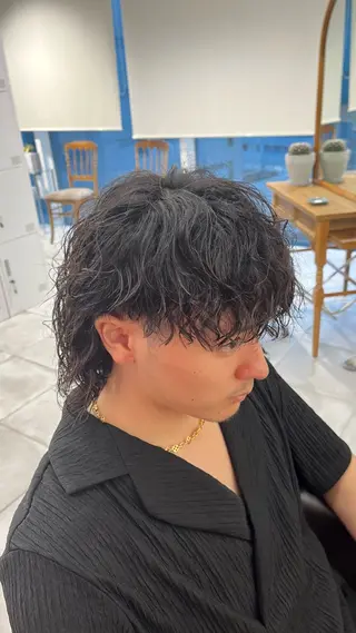 ショート パーマ メンズ 🏆メンズヘア特化 🥇代表りんぺーのヘアスタイル