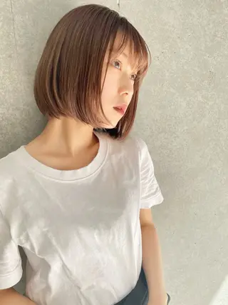 ショート ショート/ボブ/ 白髪ぼかし/しんやのヘアスタイル