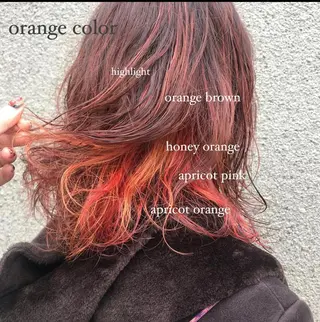 セミロング カラー 絶対カワイイ保証💕 カワノチヒロのヘアスタイル