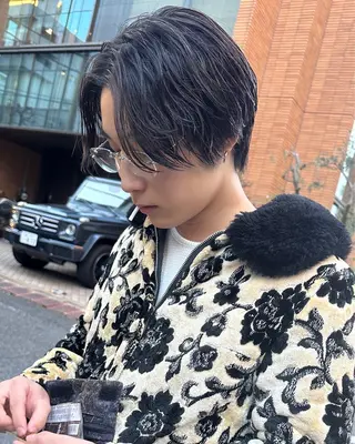 ショート パーマ メンズ 渋谷メンズショート 特化🥋　渡邊健流のヘアスタイル