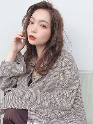 セミロング 💎髪質改善/縮毛 💎メンズカット石尾のヘアスタイル