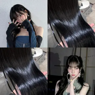 ロング カラー 💖大人韓国ヘア💖 韓国艶カラー【銀座】のヘアスタイル