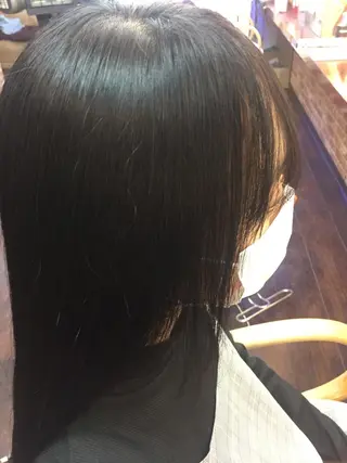 セミロング カラー パーマ 桧山 真のヘアスタイル