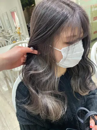 ロング カラー 暖色カラー✨️ 門内 梨真のヘアスタイル