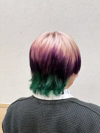 カラー 山口 玖瑠美のヘアスタイル