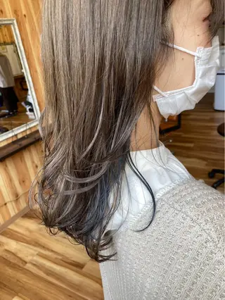 セミロング カラー 瀬戸 弘暉のヘアスタイル