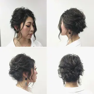 セミロング ヘアアレンジ KANA カナのマツエク・マツパデザイン
