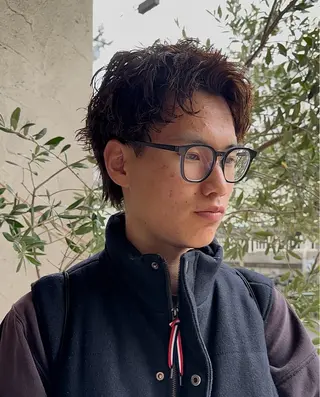 パーマ メンズ 年間2000名担当◎ パーマ職人/仲原佑樹のヘアスタイル