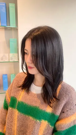 セミロング aimee 北垣 愛夏のヘアスタイル