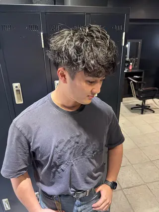 ショート ヘアアレンジ メンズ メンズ専門 美容師✨ アメ村 堀江颯瑛のヘアスタイル