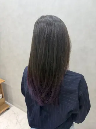 セミロング カラー 透明感カラー/パーマ 🌀アオノのヘアスタイル