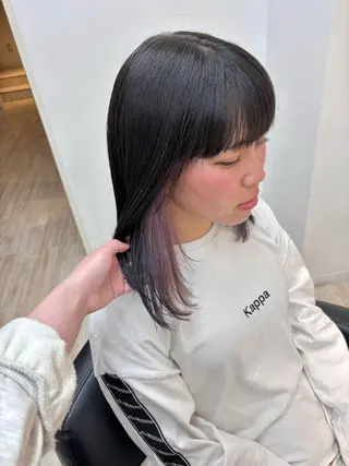 ミディアム カラー くさかみさき🌼暖色 /耳つぼ/オタク🌼のヘアスタイル