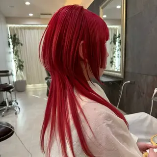 ロング カラー ハイトーン/ウルフ/ レイヤー/Asukaのヘアスタイル