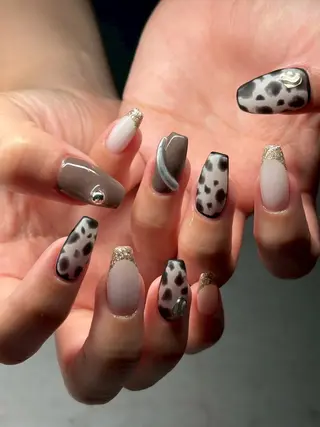 ネイル Ogawa/持ち込み 長さだしパラジェルのネイルデザイン