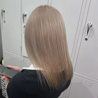 セミロング カラー ハイトーン/ウルフ /エクステ/ましろのヘアスタイル