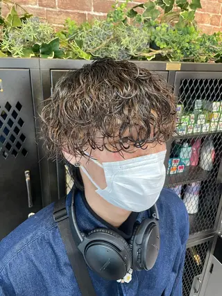 ショート パーマ メンズ HIKARU副店長/ ✨️髪質改善のヘアスタイル