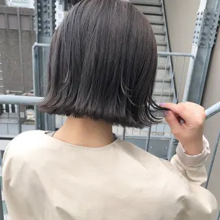 ミディアム カラー ボブ美容師 /馬場 翼のヘアスタイル