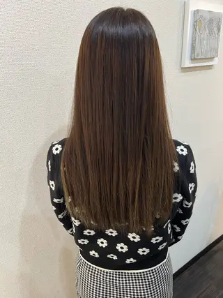 ロング 岡野 香那のヘアスタイル