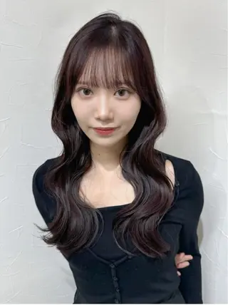 ロング レイヤー/韓国風 三好悠生のヘアスタイル