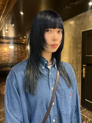 ロング カラー haco＋所属・圧倒的デザイン力 店長🎨RENAのヘアスタイル