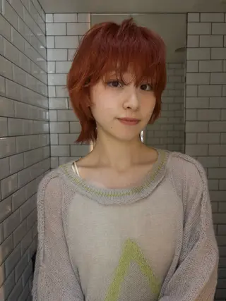 ショート カラー ヘアアレンジ ニュアンスカラー🧶 nanacoのヘアスタイル