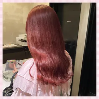 セミロング カラー 💗ガーリーヘア🎀 saki💗のヘアスタイル