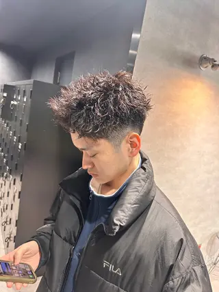 ショート パーマ メンズ 【メンズサロン】 BLUCK 横浜のヘアスタイル