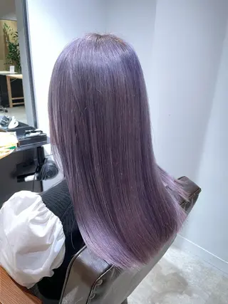 セミロング カラー レイヤー/ハッシュ 渋谷/サッタのヘアスタイル