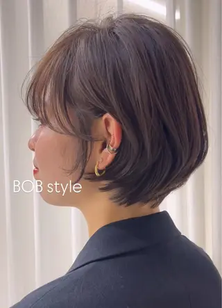 ショート カラー hair salon AcRo 青山所属・表参道/髪質改善/ 大人ボブ/高野紅のヘアスタイル