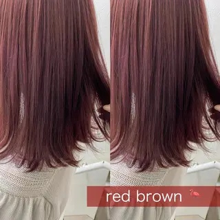 セミロング カラー マツエク・マツパ 透明感カラー💖 Stylist佐藤澪のマツエク・マツパデザイン