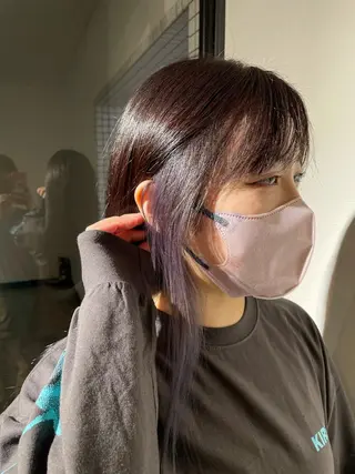 ロング カラー 篠原 侑作のヘアスタイル