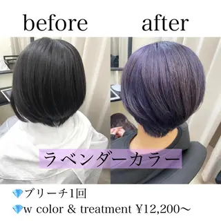 ショート カラー ケアブリーチ /髪質 改善/古橋圭史郎のヘアスタイル