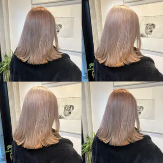 ミディアム カラー カジュアルを女っぽく 𝗮𝘆𝗮𝗰𝗼のヘアスタイル