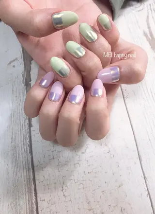 ネイル 北浦和 自爪育成ケアのネイルデザイン